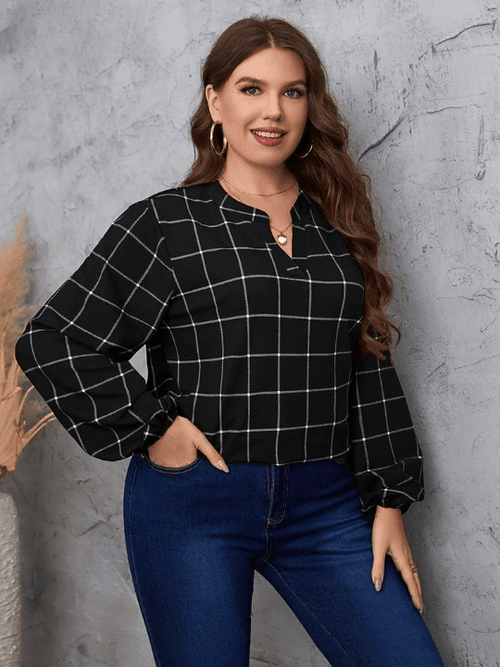 Crystal Women's Casual Plus Size Blouse