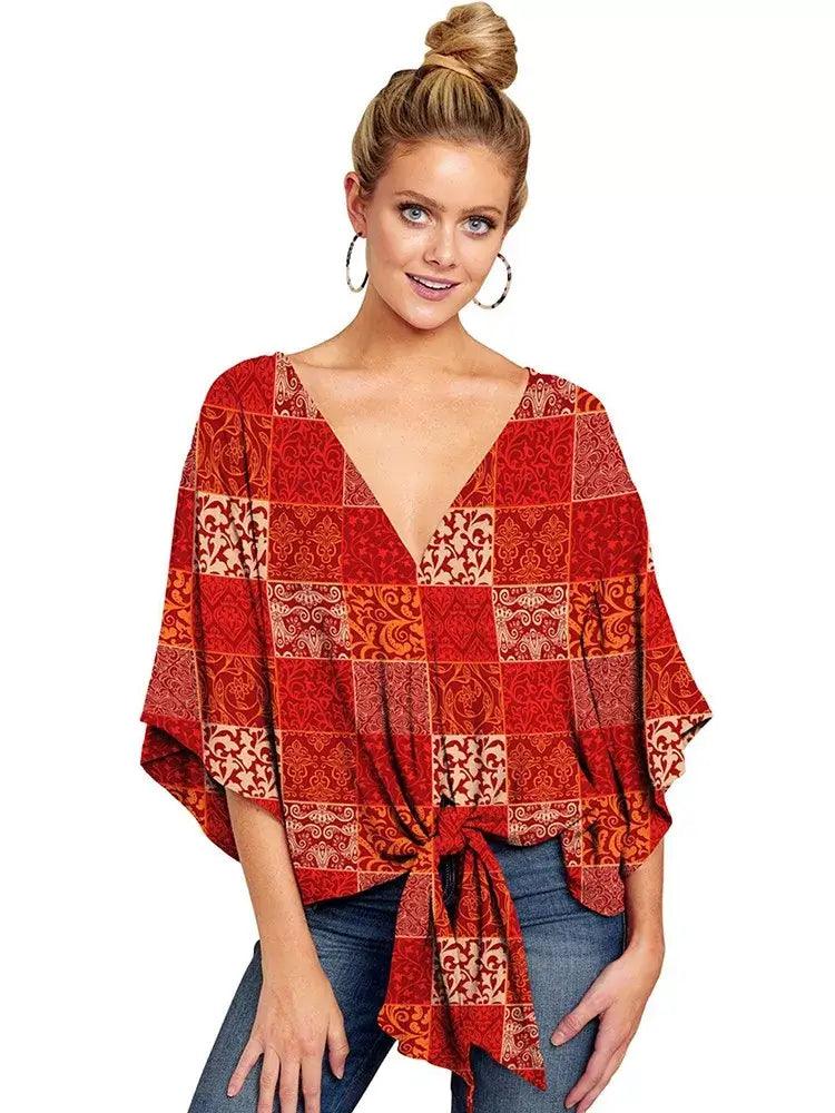 Ellie Women's V-Neck Blouse