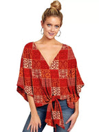 Ellie Women's V-Neck Blouse