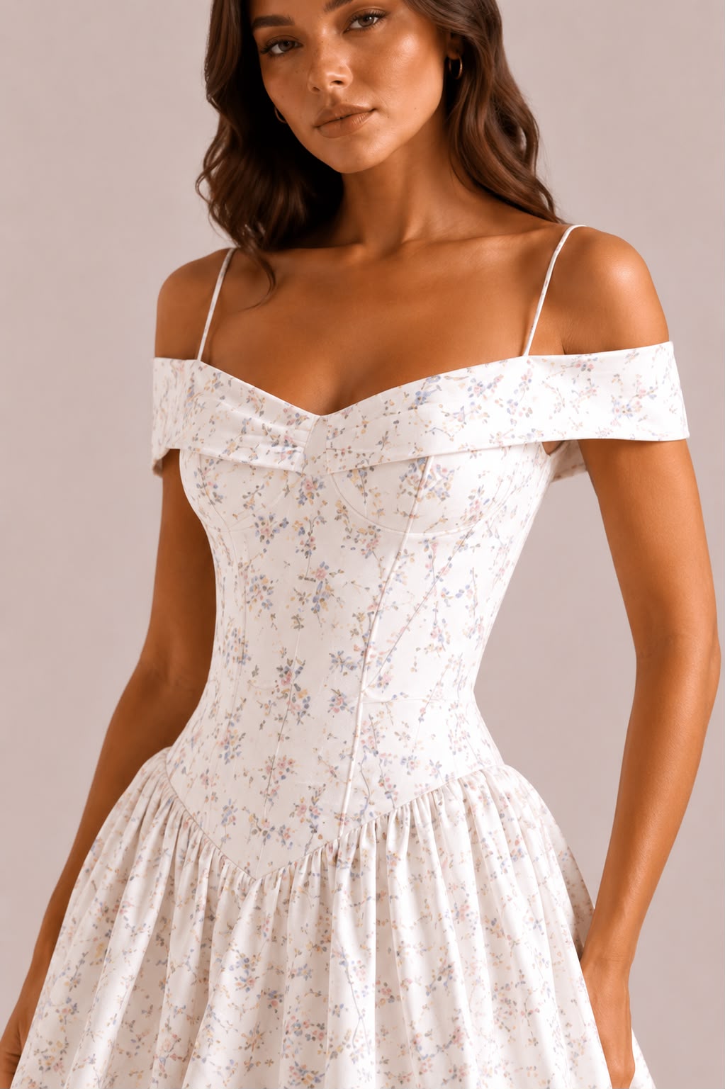 Strapless Shoulder Strap Dress