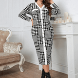 Women's Vintage Plus Size Midi Dress