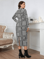 Women's Vintage Plus Size Midi Dress