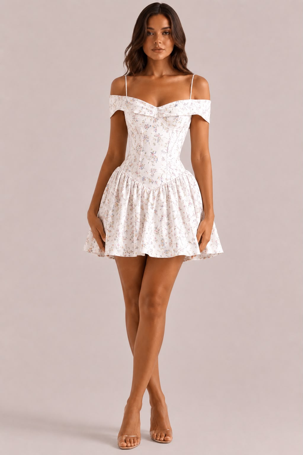 Strapless Shoulder Strap Dress
