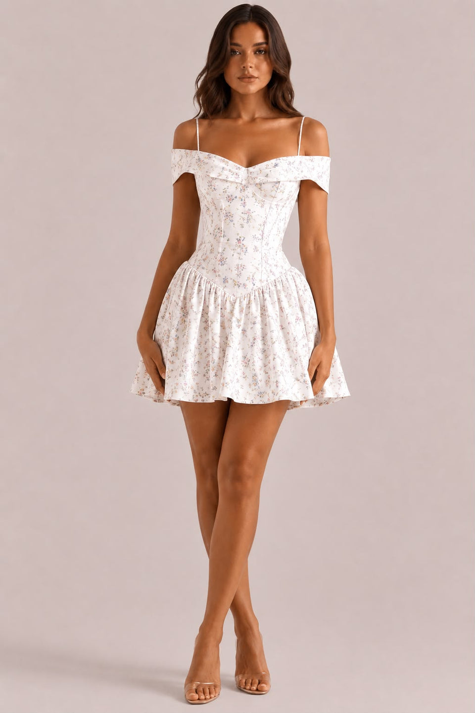Strapless Shoulder Strap Dress
