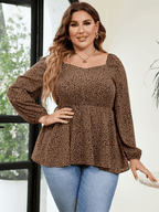 Savana Women's Casual Plus Size Blouse