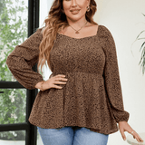 Savana Women's Casual Plus Size Blouse