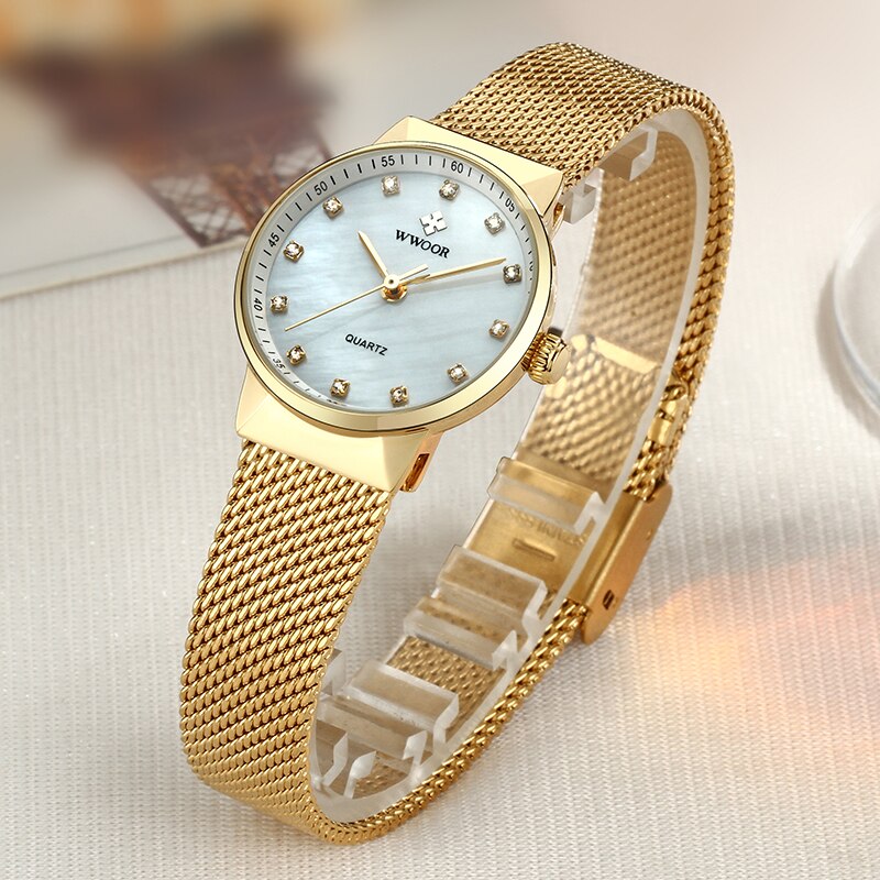 Casual 18K Gold-Plated Women's Watch