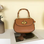 Women's Handbag with Bamboo Handle