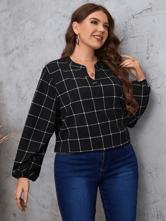 Crystal Women's Casual Plus Size Blouse