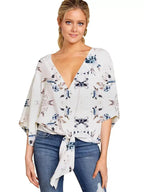 Ellie Women's V-Neck Blouse