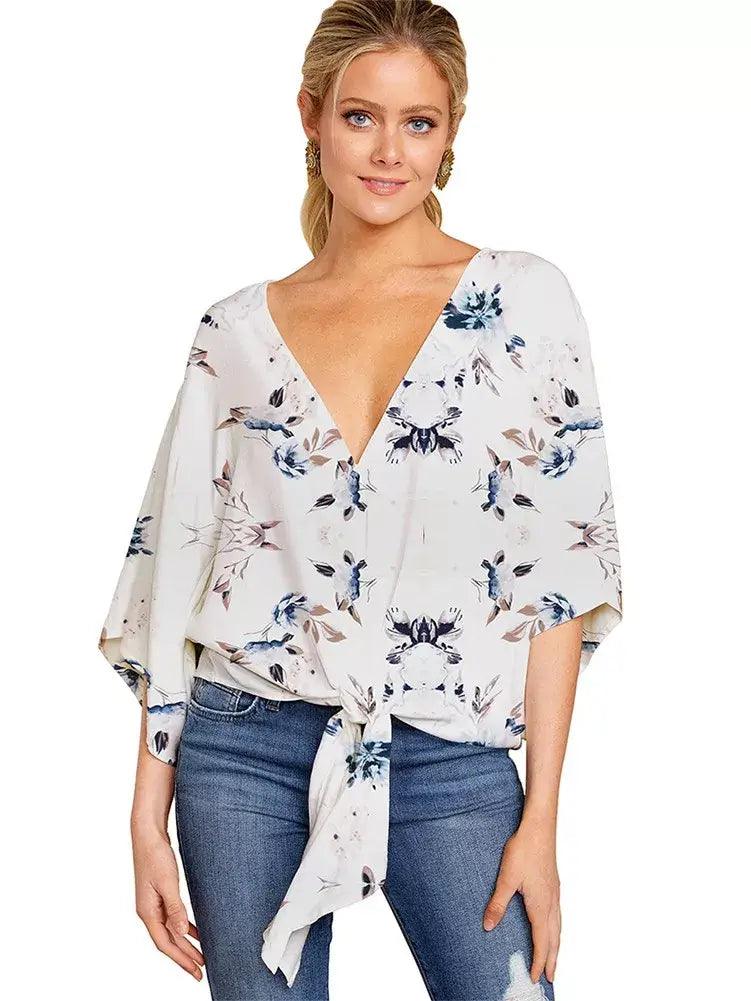Ellie Women's V-Neck Blouse