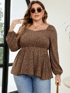 Savana Women's Casual Plus Size Blouse