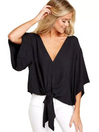 Ellie Women's V-Neck Blouse