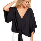 Ellie Women's V-Neck Blouse