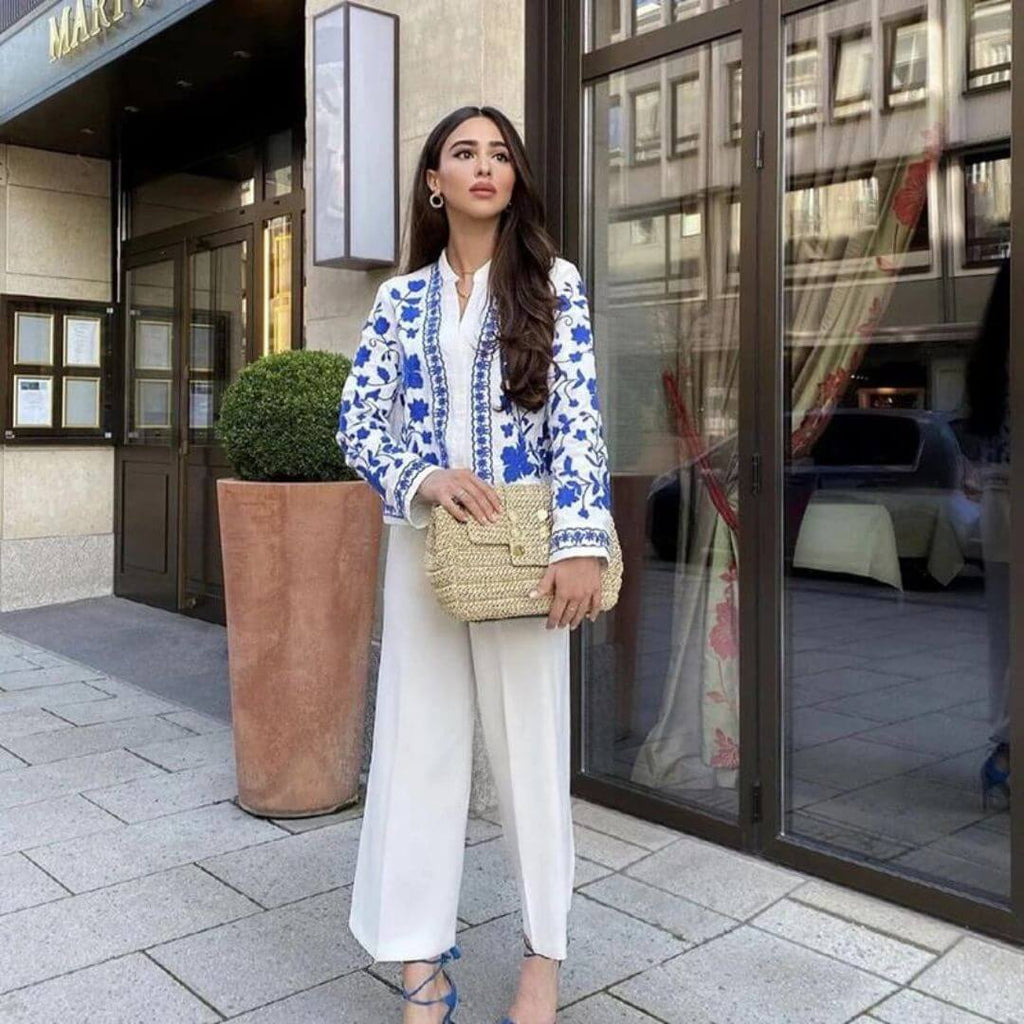 Autumn Flowers Women's Blouse