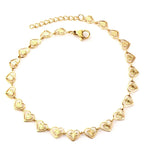 Classic Golden Heart Women's Bracelet