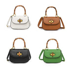 Women's Handbag with Bamboo Handle