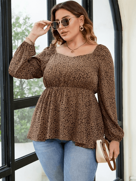 Savana Women's Casual Plus Size Blouse