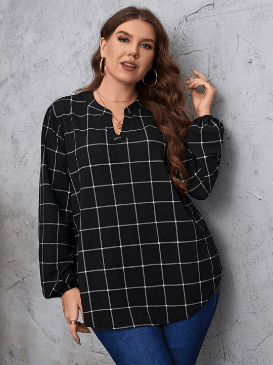 Crystal Women's Casual Plus Size Blouse