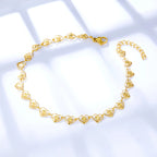 Classic Golden Heart Women's Bracelet