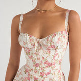 Floral Midi Dress with Side Slit