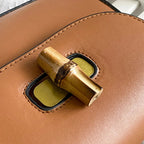 Women's Handbag with Bamboo Handle