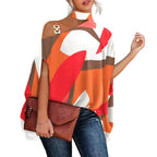 Brenda Women's High Neck Cold Shoulder Blouse