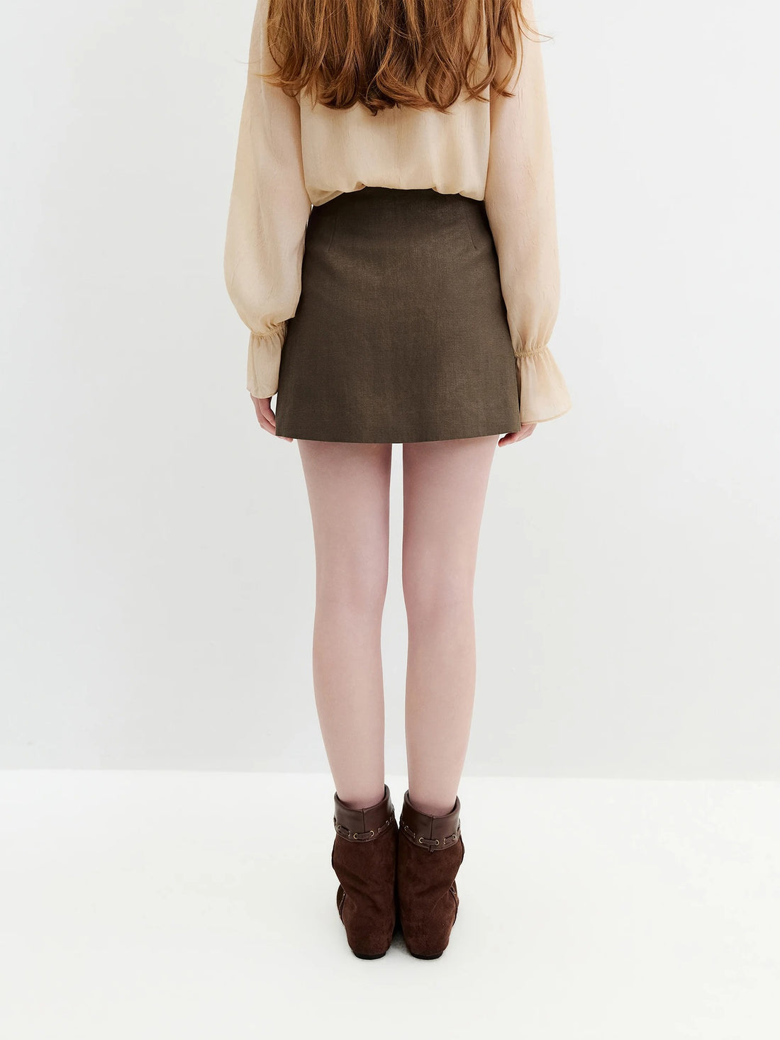 Beaded A-Line Mini Skirt
