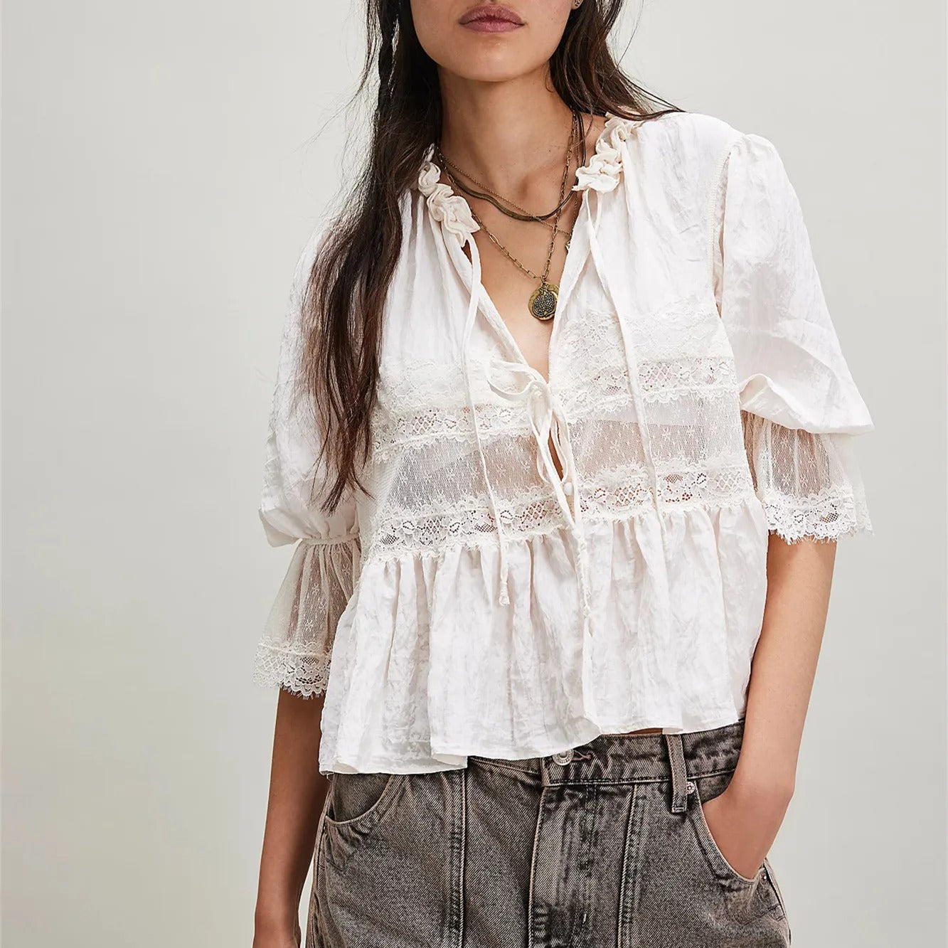 Loose Lace Shirt