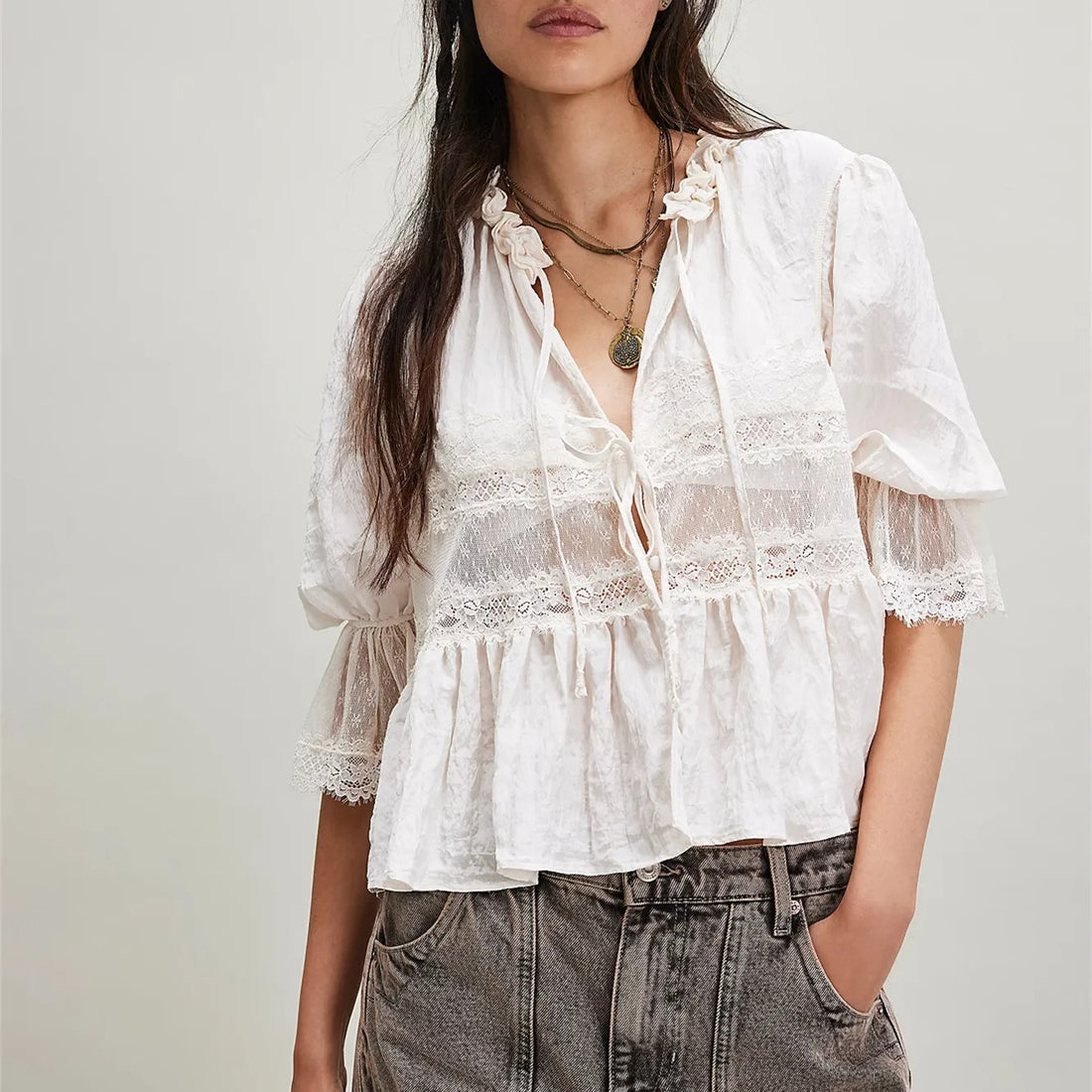 Loose Lace Shirt